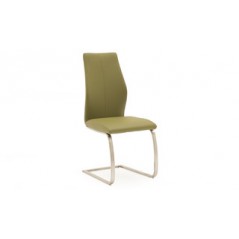 VL Irma Dining Chair - Brushed Steel Olive 